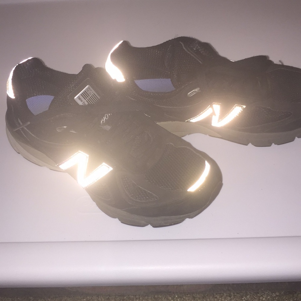 NEW BALANCE 990 / 4 black Reflective Sneakers